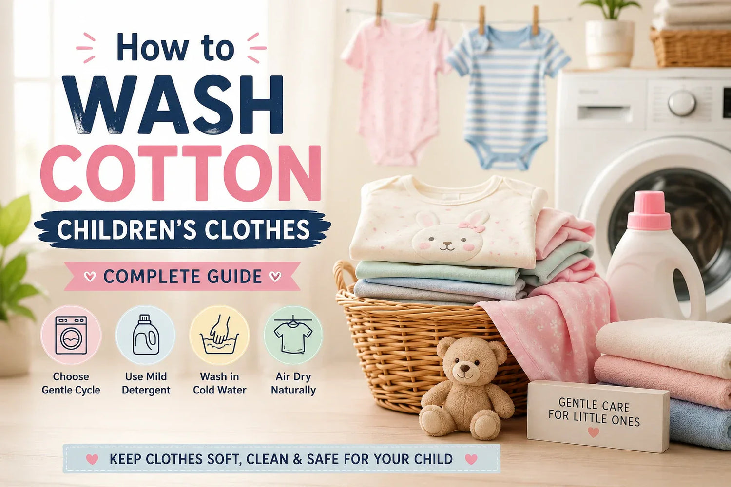 How to wash cotton children's clothes | Complete Guide