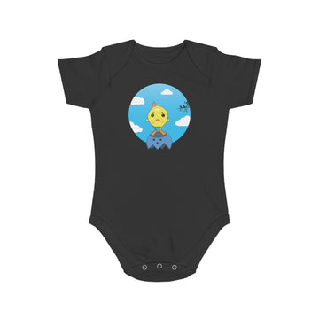 Sunny Chick design baby bodysuit