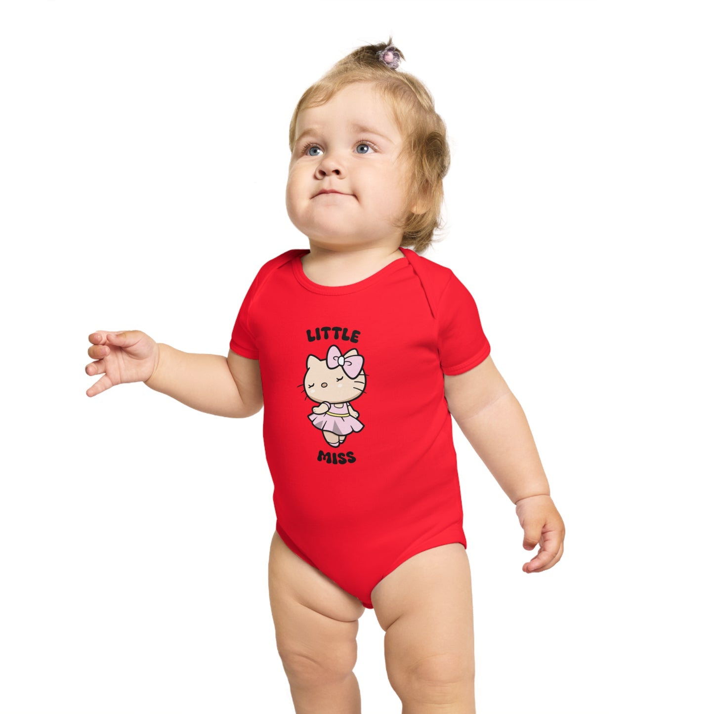 Little Miss Kitty design baby bodysuit