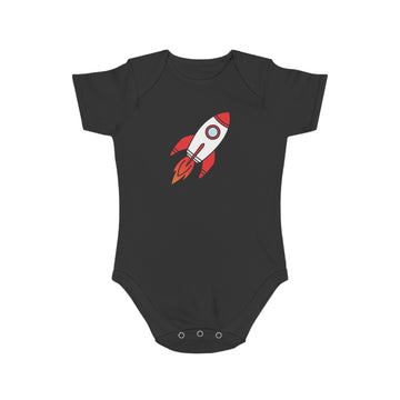 Rocket Rise design baby bodysuit