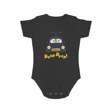 Sweet Beep Ride design baby bodysuit