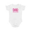 Cute Mom and Dad Short Sleeve Baby Bodysuit