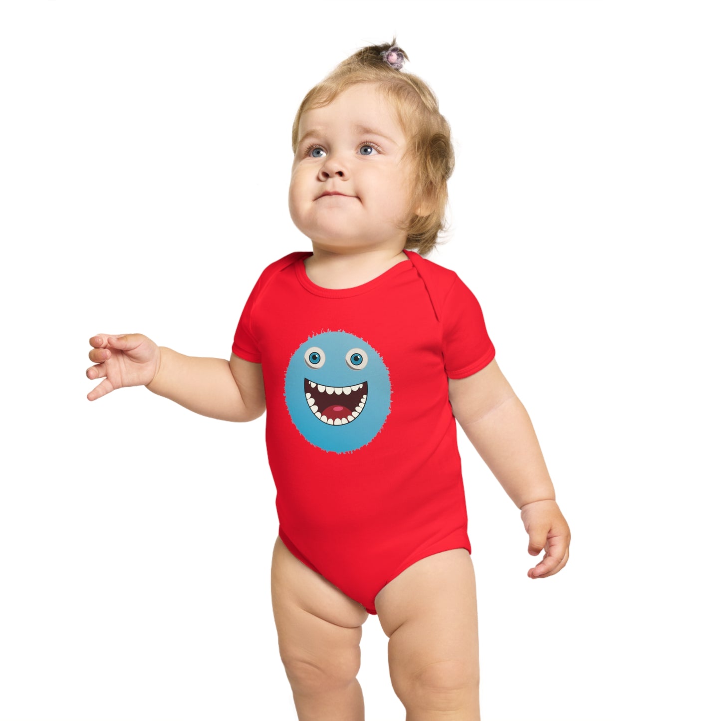 Happy Monster design baby bodysuit