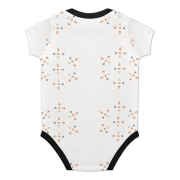 Cotton Baby Geometric Print Short Sleeve BoySuit