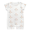 Baby Geometric Print Short Sleeve Cotton Romper