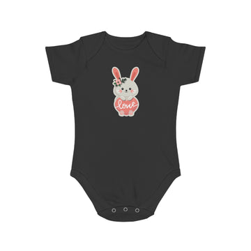 Cute Bunny Love design baby bodysuit