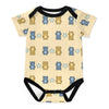Cute Teddy Bear Short Sleeve Baby Romper | 220gsm