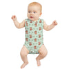 Cute Cotton Baby Fox Print Sleeveless Romper