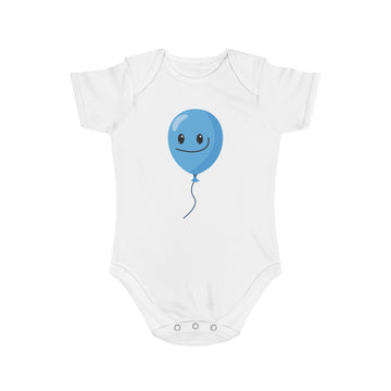Playful Blue Balloon Baby Bodysuit