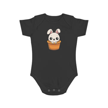 Bunny In A Basket design baby bodysuit
