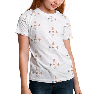 Unisex Kids' Geometric Print Short Sleeve T-Shirt