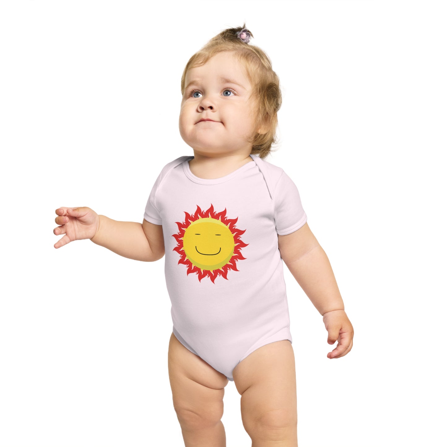 Happy Sun Vibes design baby bodysuit