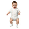 Baby Geometric Print Short Sleeve Polo Romper