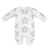 Baby Star Floral Print Full-Length Cotton Romper