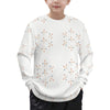 Cute Geometric Motif Crewneck Sweater for Kids