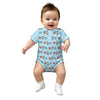 200gsm Baby Short Sleeve Polo Romper | All-Over Print