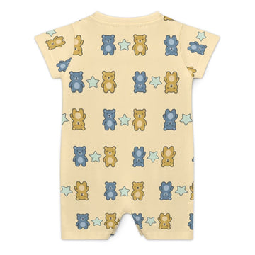 Cute Teddy Bear Short Sleeve Baby Bodysuit | 180gsm