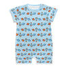 Outer Space Rocket Short Sleeve Baby Romper | 180gsm