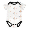 Baby Geometric Print Cotton Short Sleeve Onesie