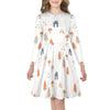 Girls' Woodland Print Peter Pan Collar Dress