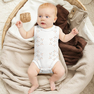 Baby Geometric Print Sleeveless Cotton Romper