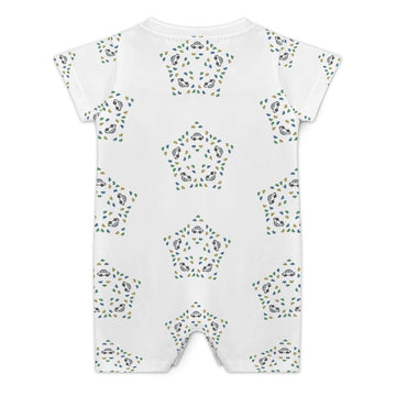 Baby Geometric Star Short Sleeve Romper
