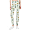 Girls Cute Bunny & Moon Print Yoga Leggings