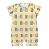 Cute Baby Short Sleeve Bear Print Romper
