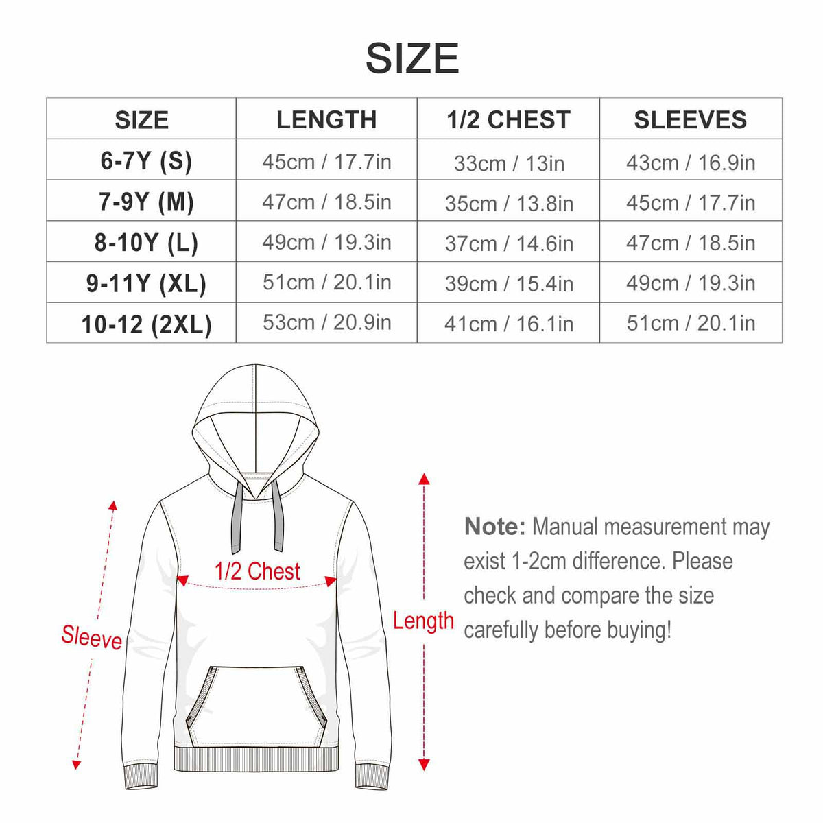 Kids' Geometric Print Pullover Hoodie