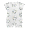 Baby Star Floral Print Short Sleeve Romper