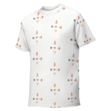 Teens' Geometric Print Short Sleeve T-Shirt