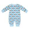 Space Rocket Print Long Sleeve Baby Onesie | Custom AOP