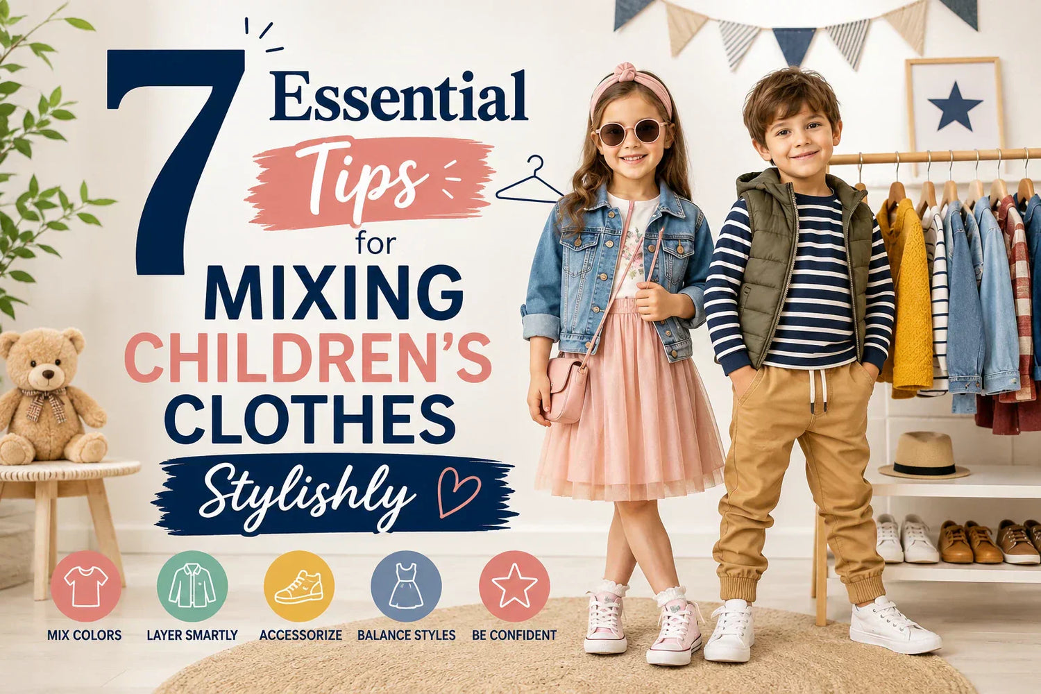 7 Essential Tips for Mixing Children's Clothes Stylishly