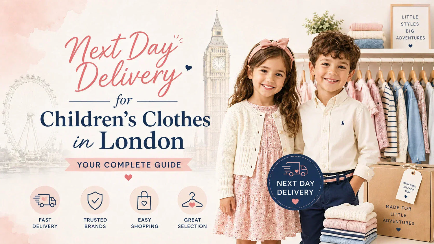 Next Day Delivery for Children's Clothes in London