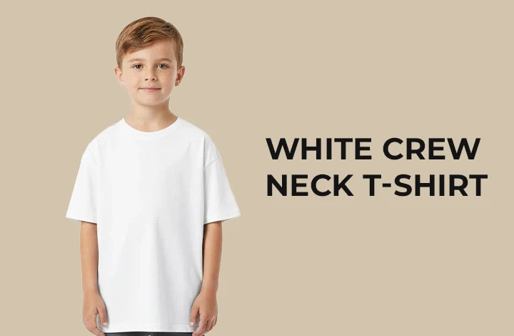 aapon clothing White Crew Neck T-Shirt