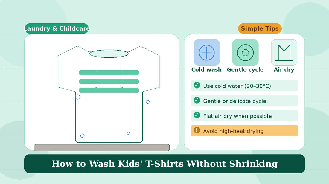 How to Wash Kids' T-Shirts Without Shrinking