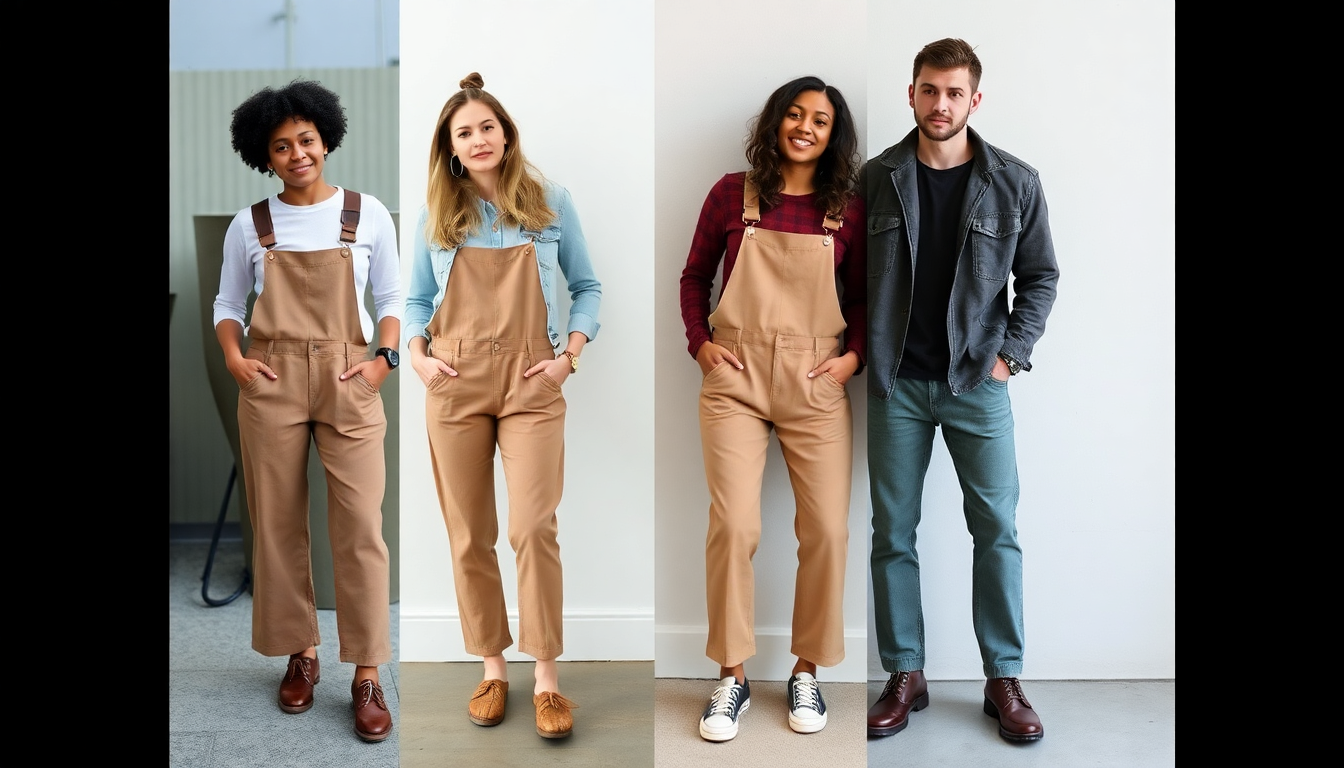4 Ways We Actually Style Taupe Puffin Dungarees
