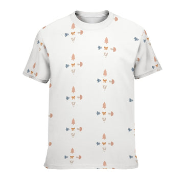 Teens' Geometric Print Short Sleeve T-Shirt