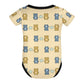 Cute Teddy Bear Short Sleeve Baby Romper | 220gsm