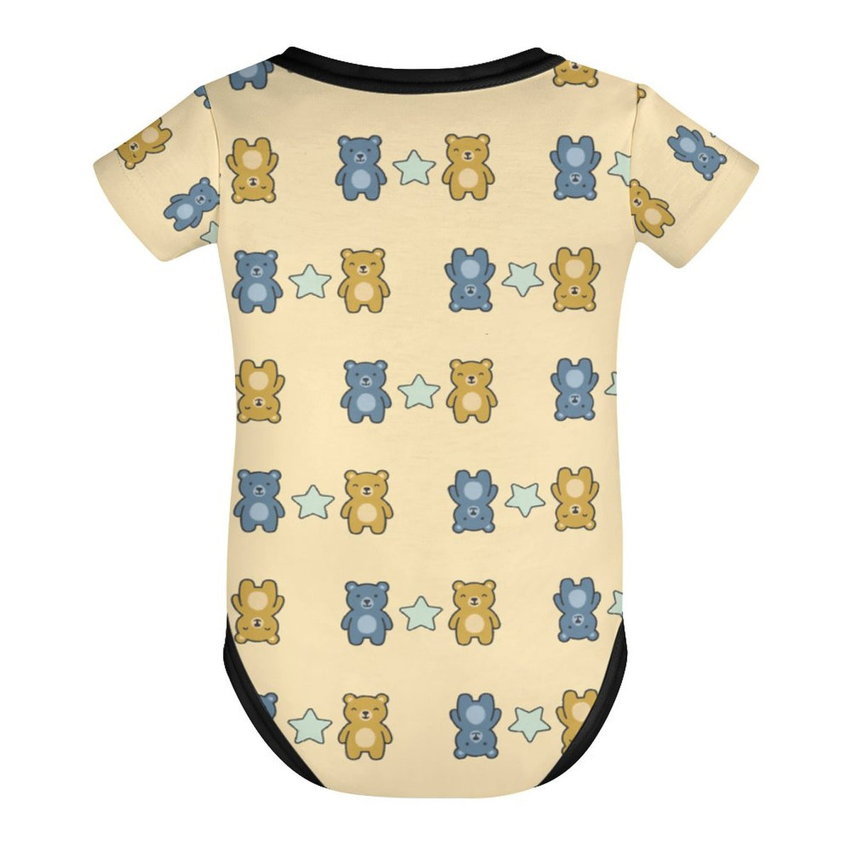 Cute Teddy Bear Short Sleeve Baby Romper | 220gsm