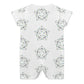 Baby Star Floral Print Short Sleeve Romper