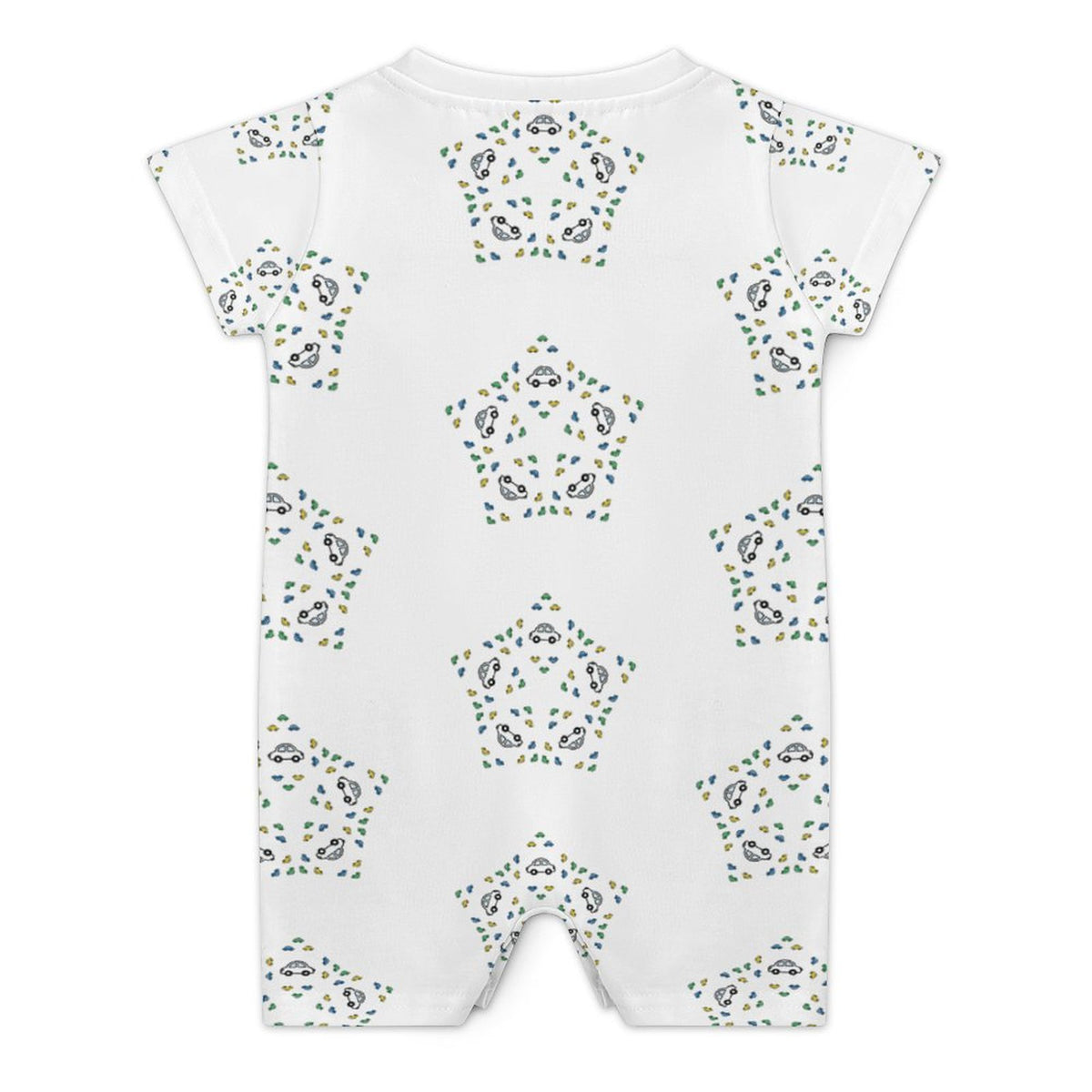 Baby Star Floral Print Short Sleeve Romper