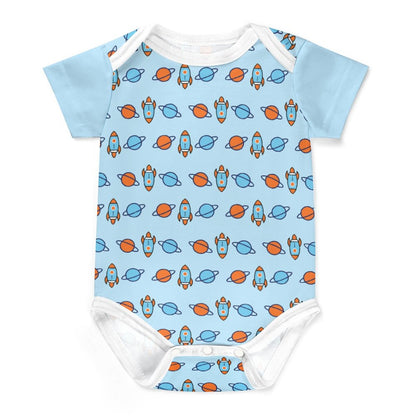 Cotton Short Sleeve Baby Onesie | Custom All-Over Print