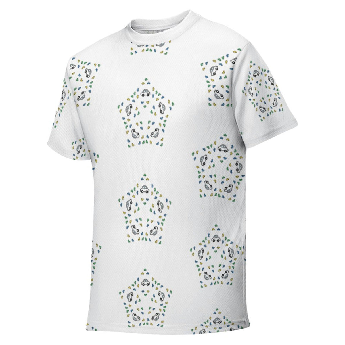 Teens' Geometric Star Print Short Sleeve T-Shirt
