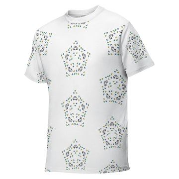 Teens' Geometric Star Print Short Sleeve T-Shirt
