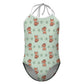 Cute Fox Print Spaghetti Strap Girls Swimsuit | AOP