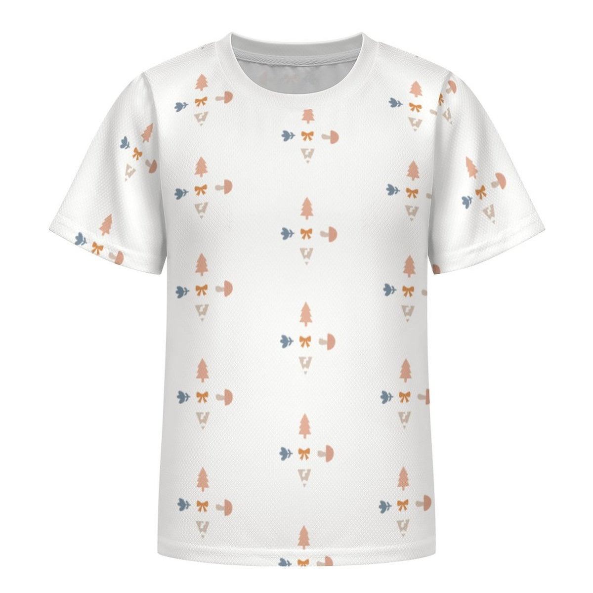 Unisex Kids' Geometric Print Short Sleeve T-Shirt