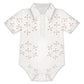 Cute Geometric Motif Short Sleeve Polo Baby Romper