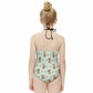 Cute Fox Print Halter Girls Swimsuit | One-Piece AOP