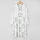 Girls' Geometric Star Long Sleeve Dress